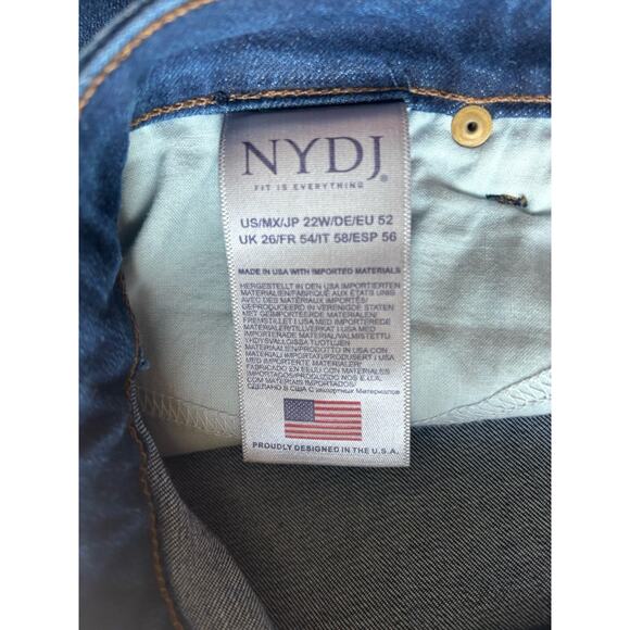 NYDJ Barbara Bootcut Blue Jeans 22W Stretch Slimming - Picture 8 of 9